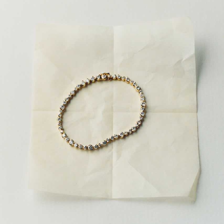 Bracelet in 18kt yellow gold and diamonds from Georg Jensen Signature Diamonds collection