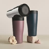 Georg Jensen new travel tumblers in stainless steel 