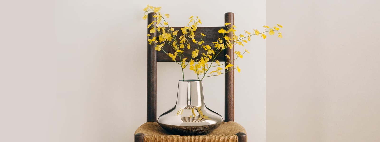Vase in stainless steel, designed by Henning Koppel - Georg Jensen