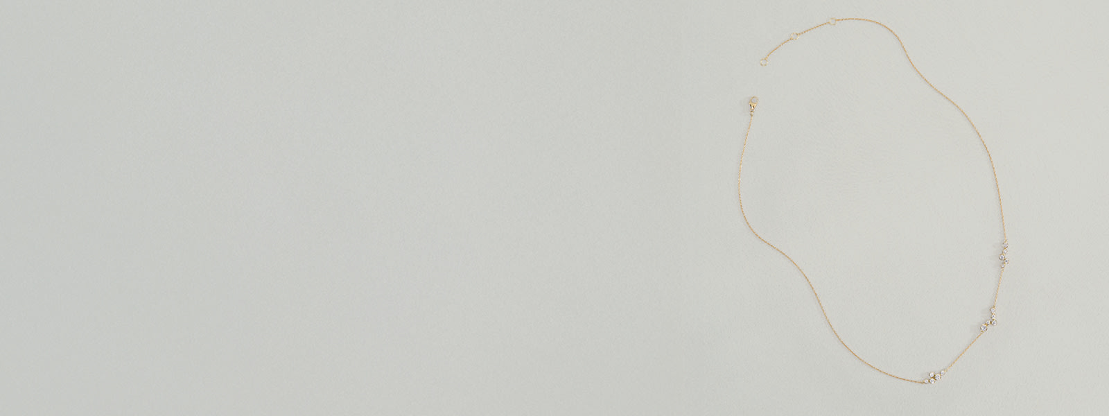 Georg Jensen signature diamonds necklace in18 kt. gold with diamonds