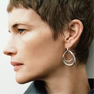 Earrings in sterling silver designed by Jacqueline Rabun for Offspring collection