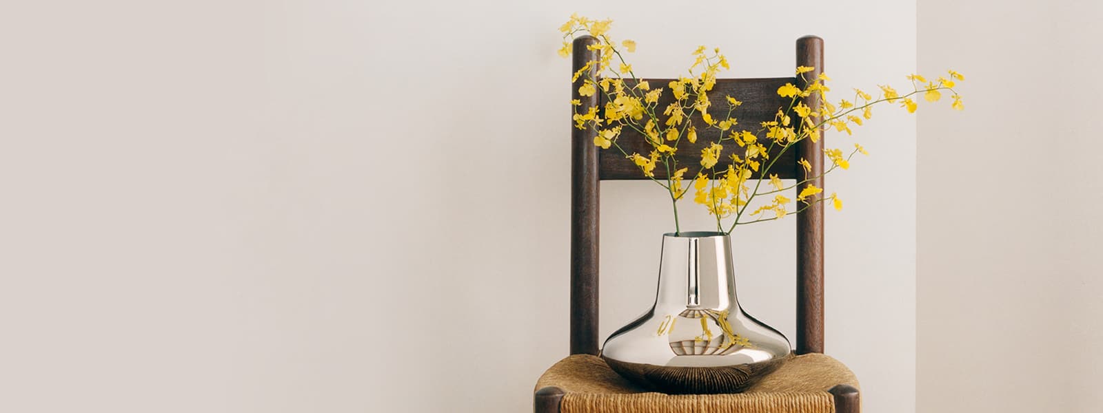 Vase in stainless steel, designed by Henning Koppel - Georg Jensen