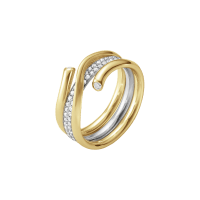 18K ゴールド リング サイズ#16 3.72g 18Kゴールドリング ウィメンズ - ローズゴールド、ホワイトゴールド