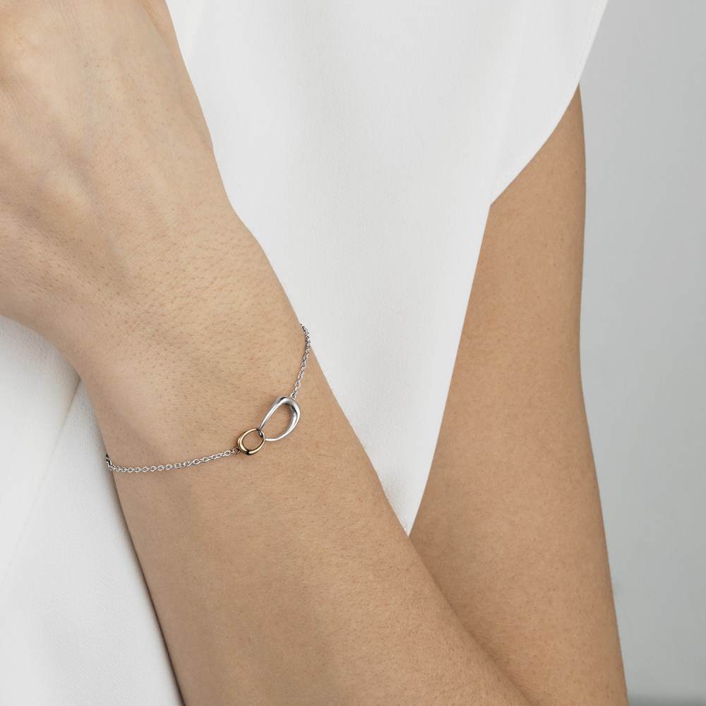 Offspring Sterling silver mother and childbracelet | Georg Jensen