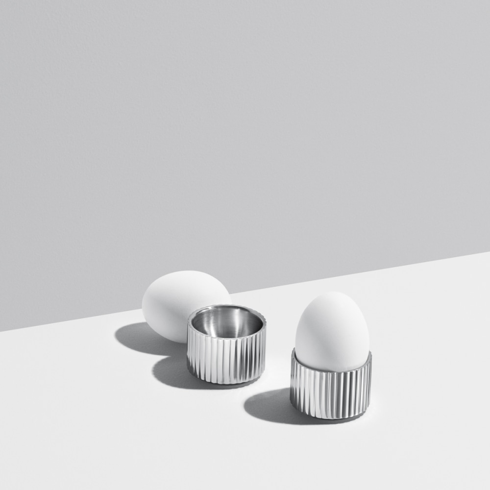 BERNADOTTE egg cup set in stainless steel| Georg Jensen
