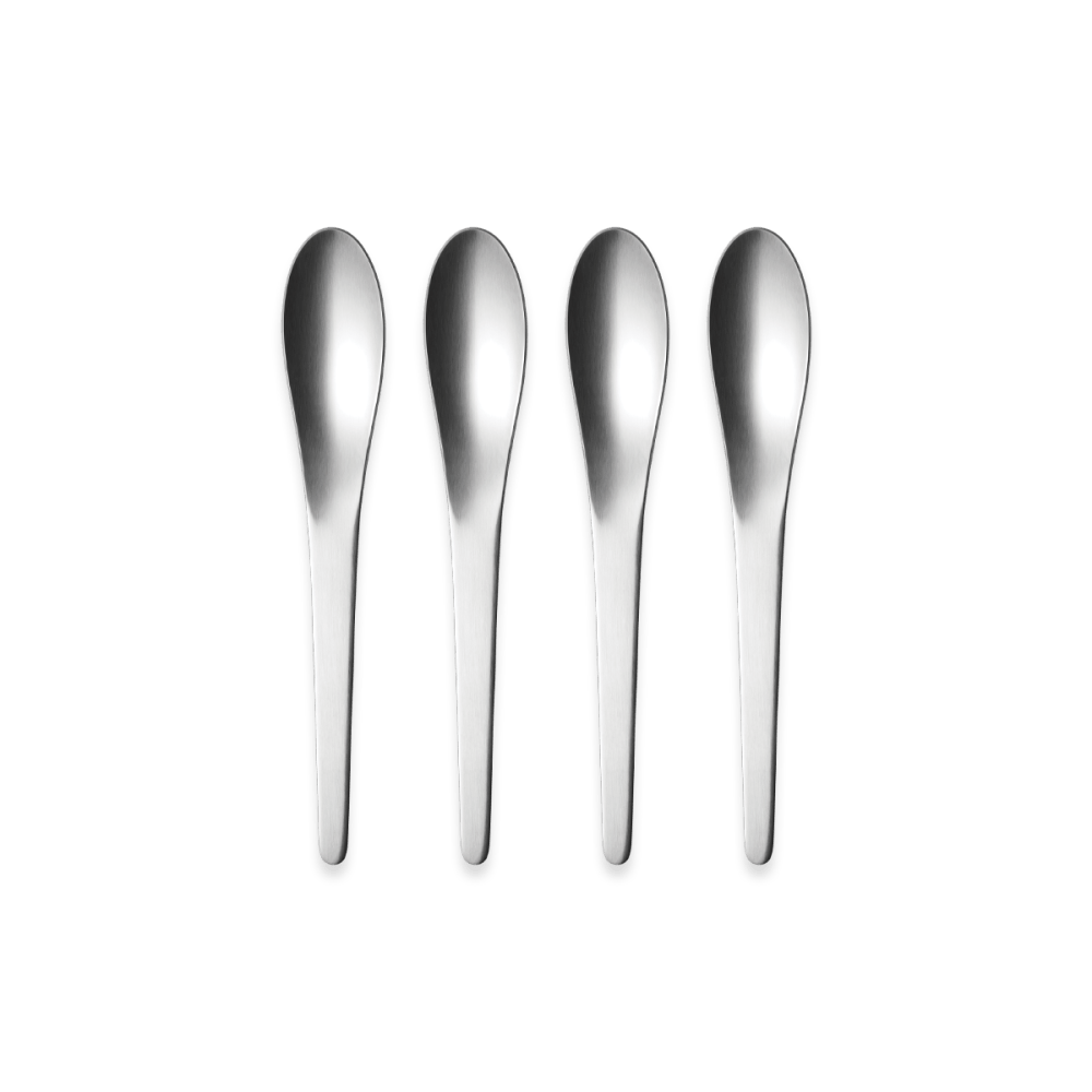 アルネ ヤコブセン ARNE JACOBSEN ティースプーン L ギフトボックス 4 本 - ステンレススティール I Georg Jensen