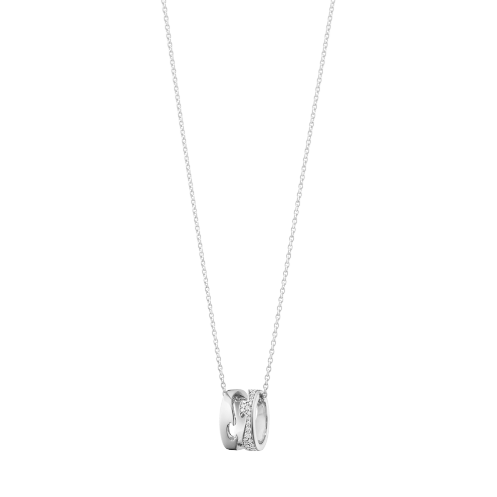 Fusion 18 Kt. white gold open pendant | Georg Jensen Fusion 18 Kt. white gold open pendant | Georg Jensen