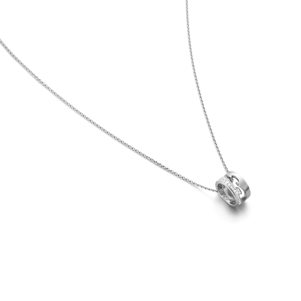 Fusion 18 Kt. white gold open pendant | Georg Jensen