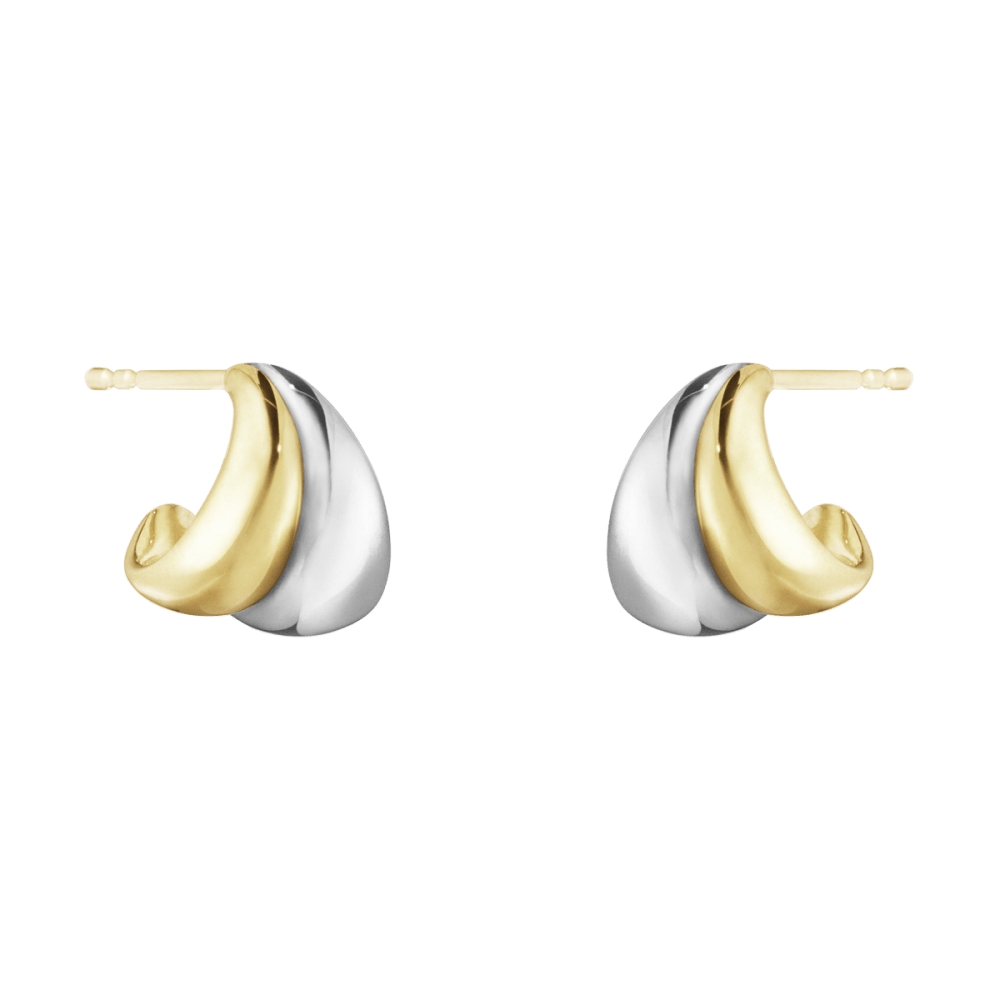 カーブ(Curve) スターリングシルバー&18Kイエローゴールド ピアス カーブ(Curve) スターリングシルバー&18Kイエローゴールド ピアス