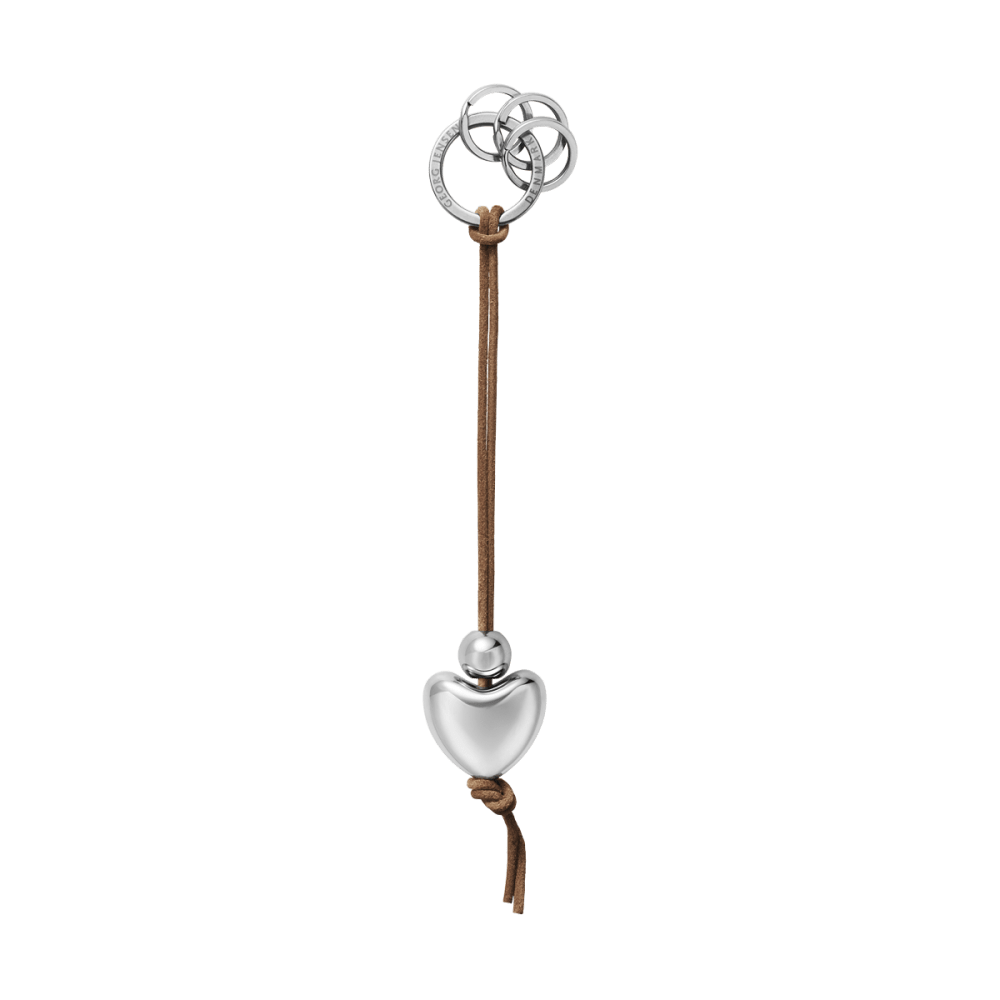 KEYRING HEART レザーストラップ付き I Georg Jensen KEYRING HEART レザーストラップ付き I Georg Jensen