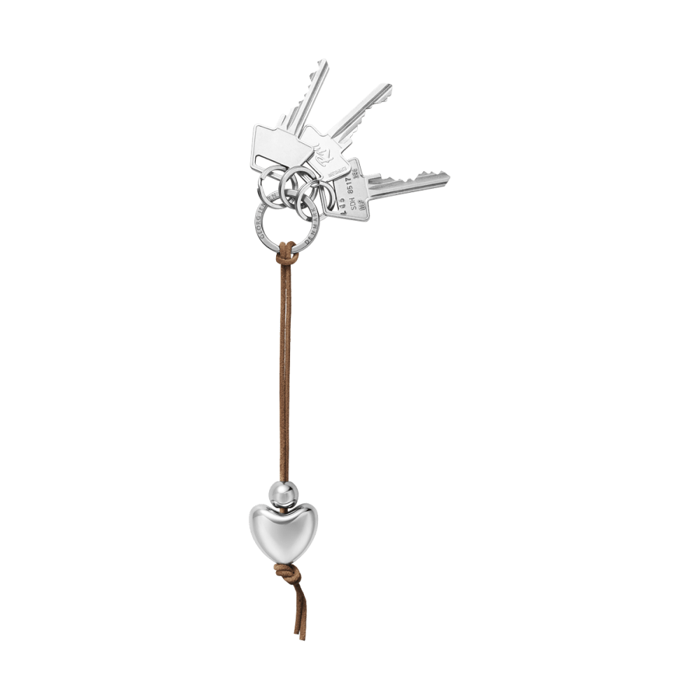 KEYRING HEART レザーストラップ付き I Georg Jensen KEYRING HEART レザーストラップ付き I Georg Jensen