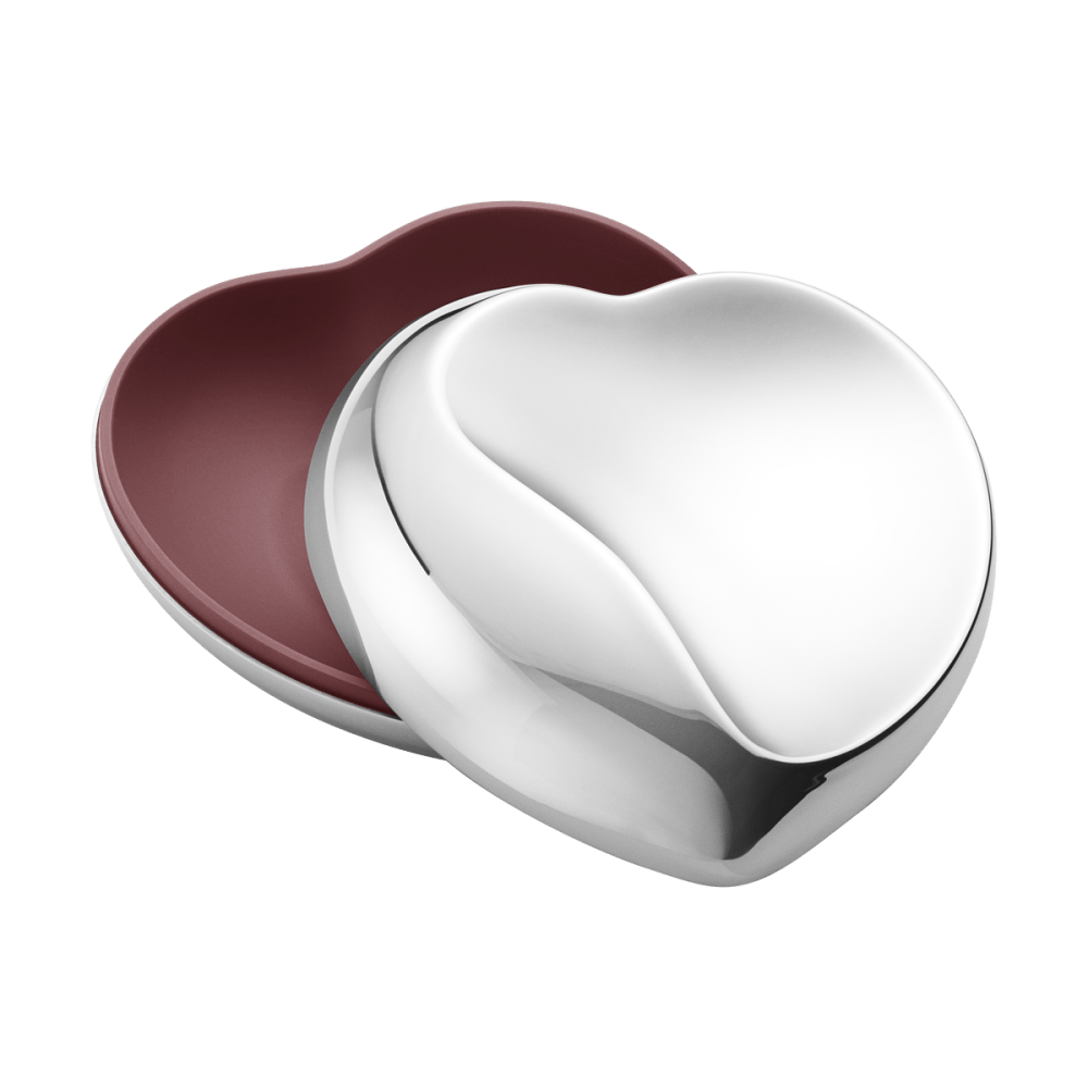 HEART BOX, Large, in polished stainless steel HEART BOX, Large, in polished stainless steel