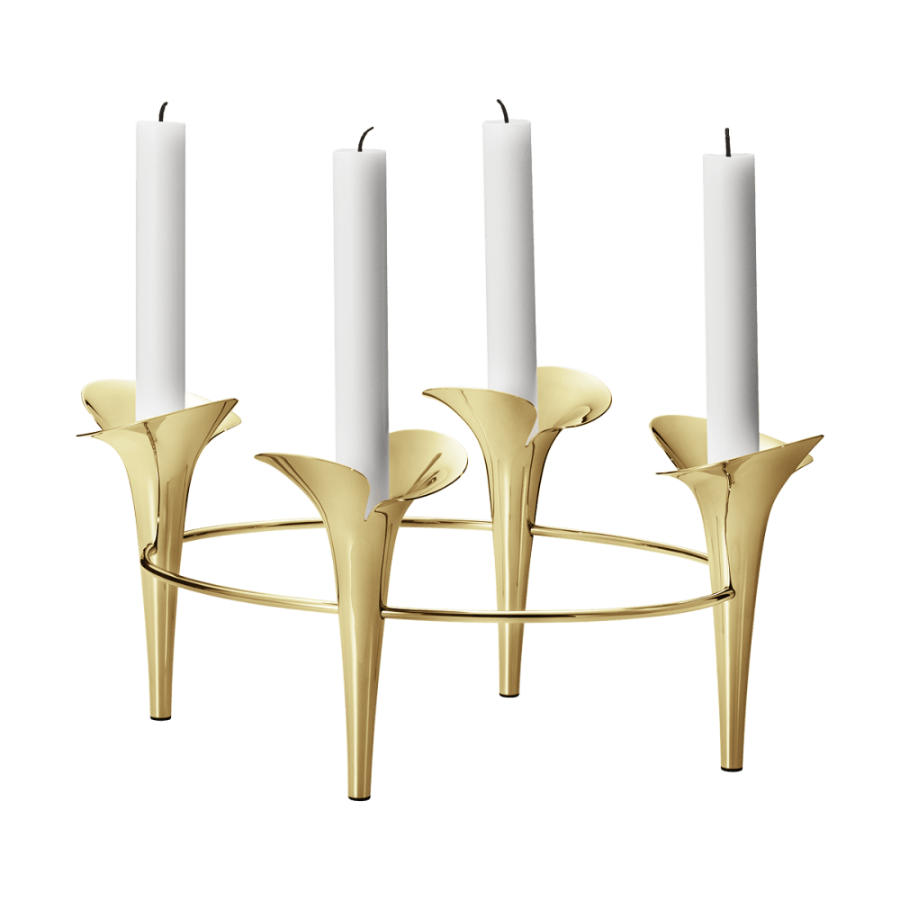 キャンドル   BLOOM Candleholder BLOOM Taper Candleholder in gold-plated stainless steel