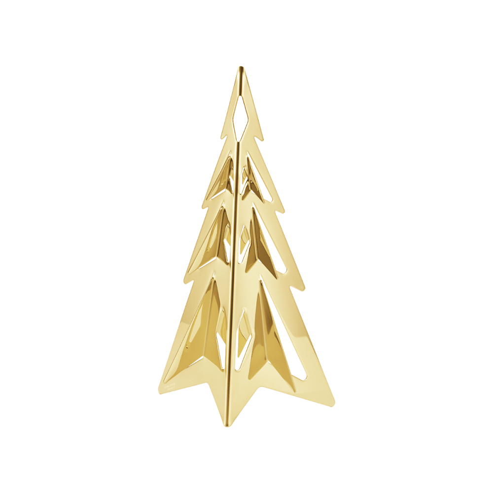 2024 Christmas Table Tree, Medium, in 18kt gold-plated stainless steel
