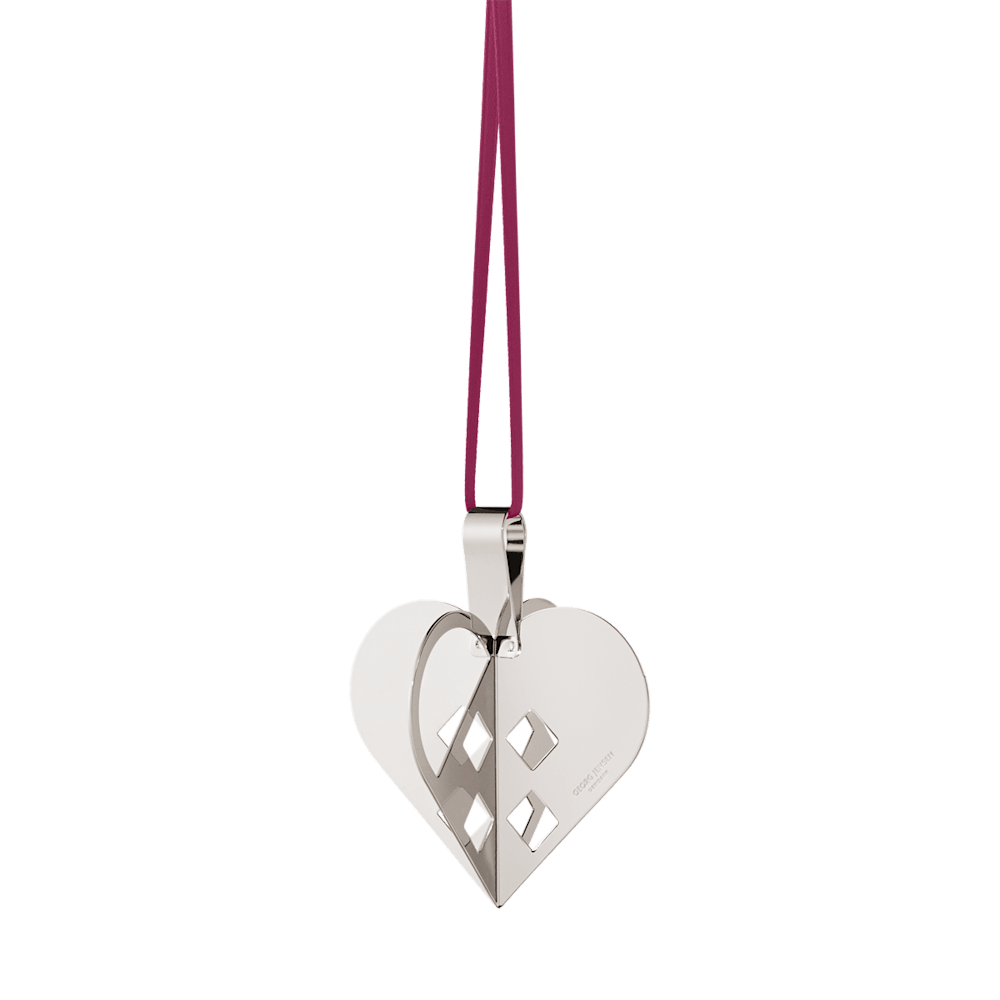 Holiday Ornaments – Inspired Silver InspiredシルバーChardonnayパヴェハートHoliday Ornament