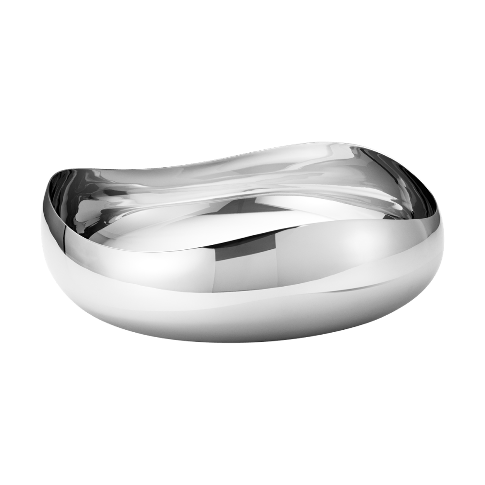 Cobra serving bowl, large in stainless steel