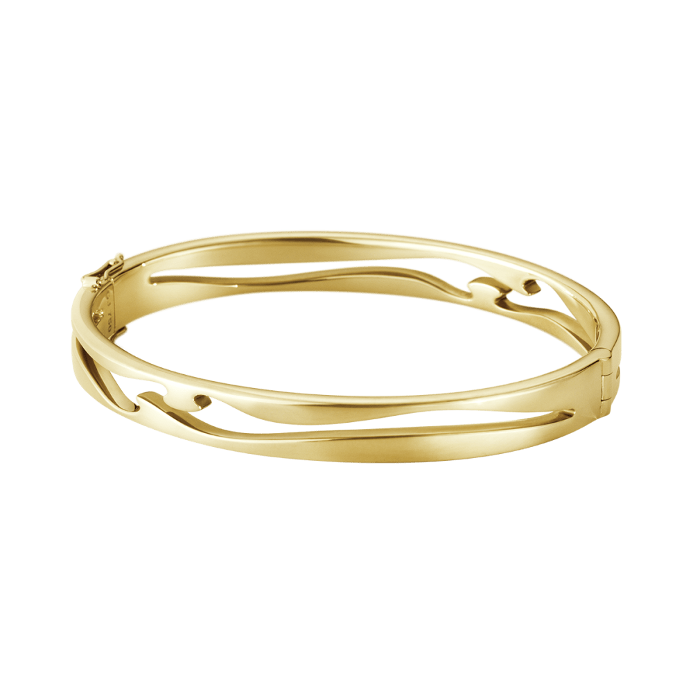 Fusion 18kt yellow gold open bangle | Georg Jensen Fusion 18kt yellow gold open bangle | Georg Jensen