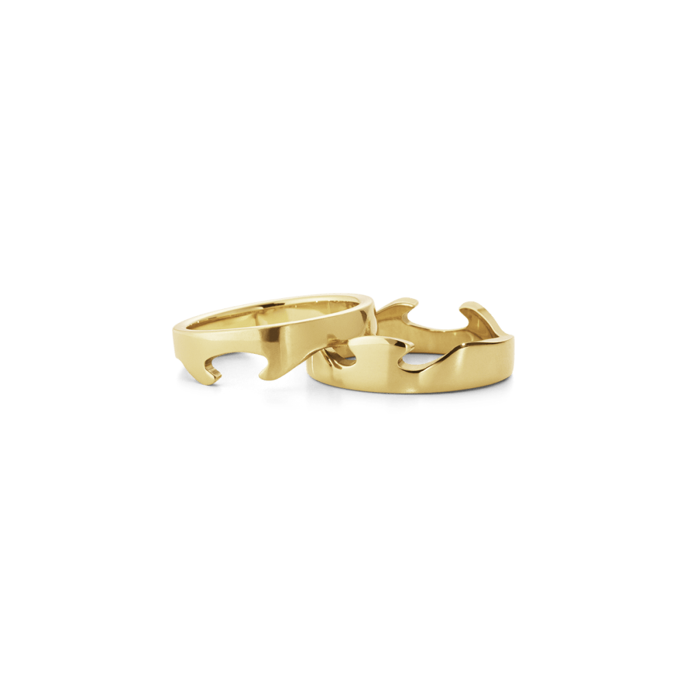 Fusion 2 piece ring in 18kt. yellow gold | Georg Jensen Fusion 2 piece ring in 18kt. yellow gold | Georg Jensen