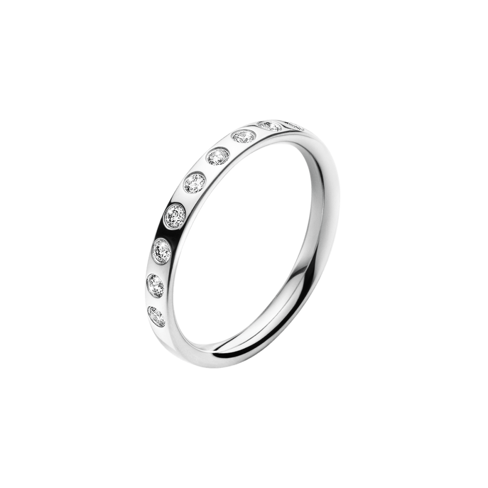 Magic 18 karat white gold and diamond ring | Georg Jensen