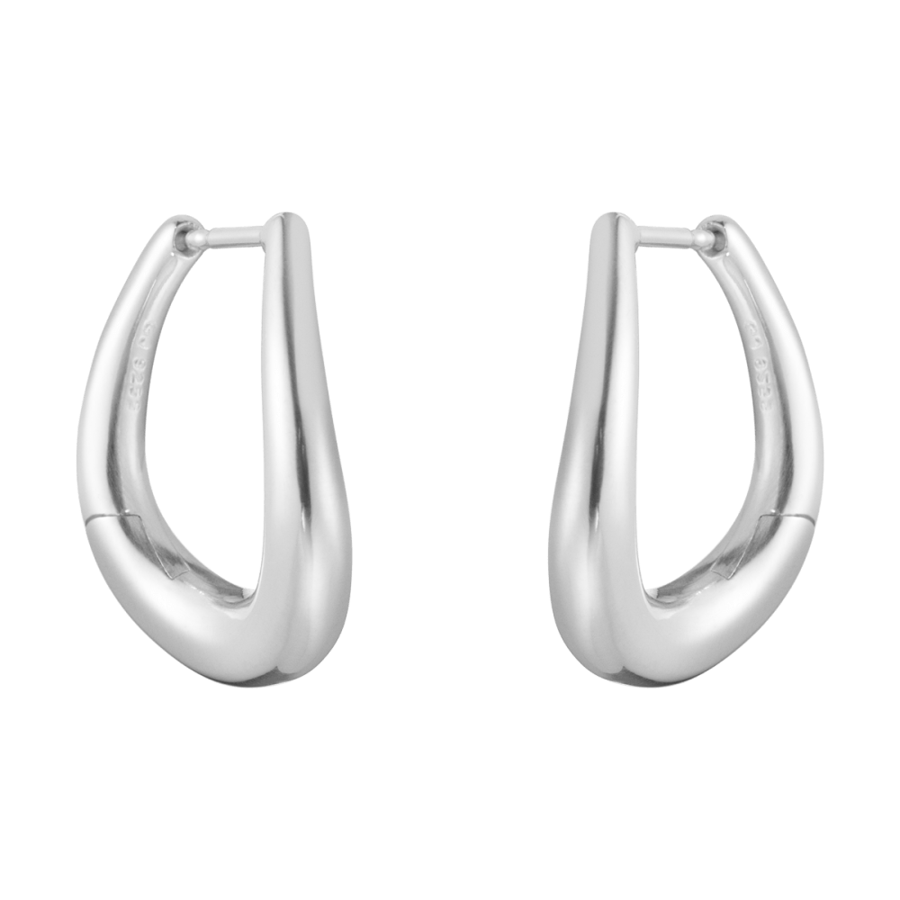 Everyday Medium sterling silver hoop earrings