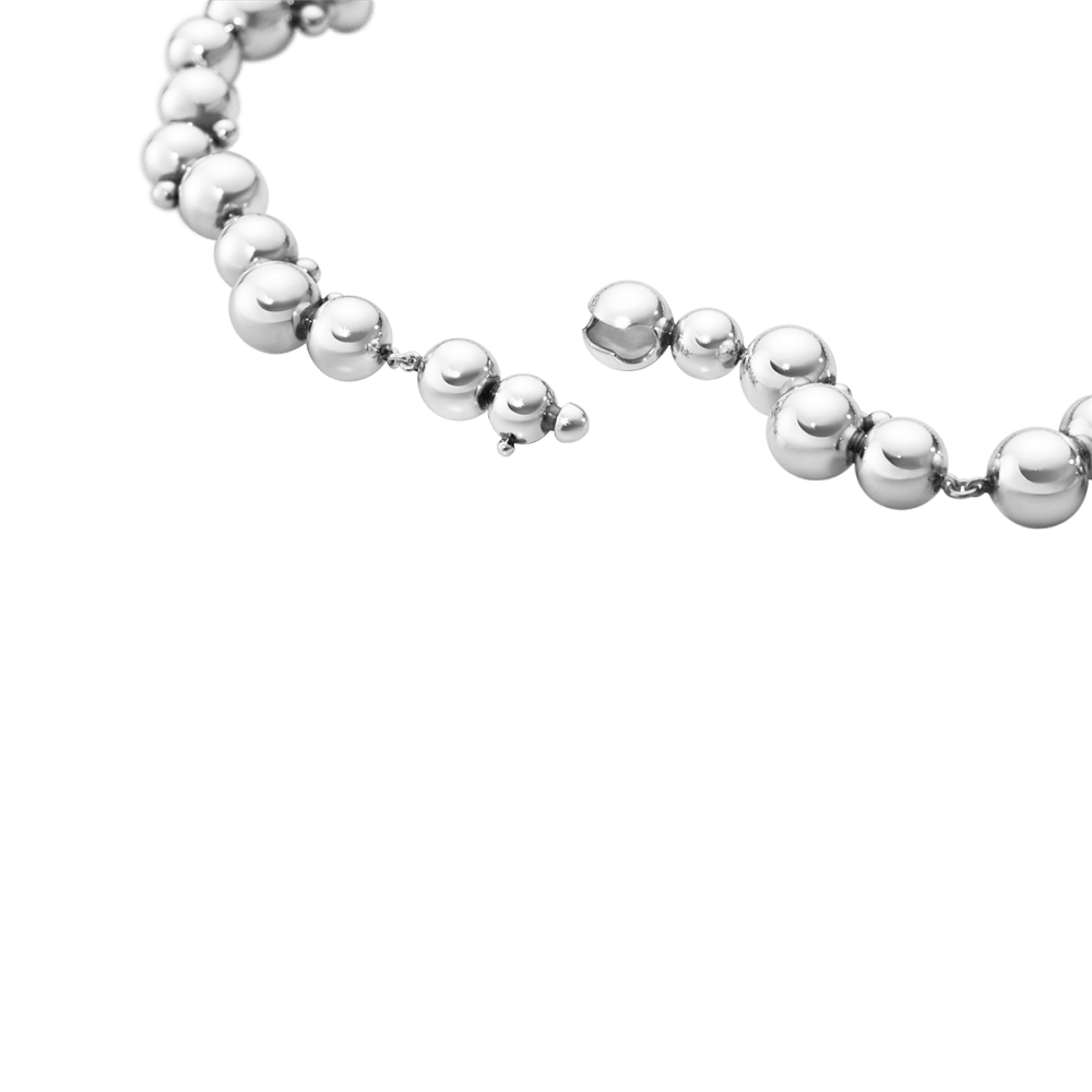 Georg Jensen Moonlight Grapes Necklace (Size M), Sterling Silver