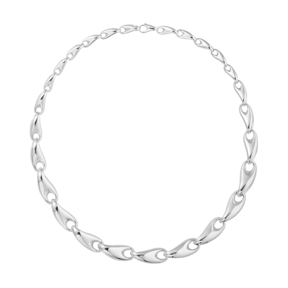 Sterling silver link on sale necklace