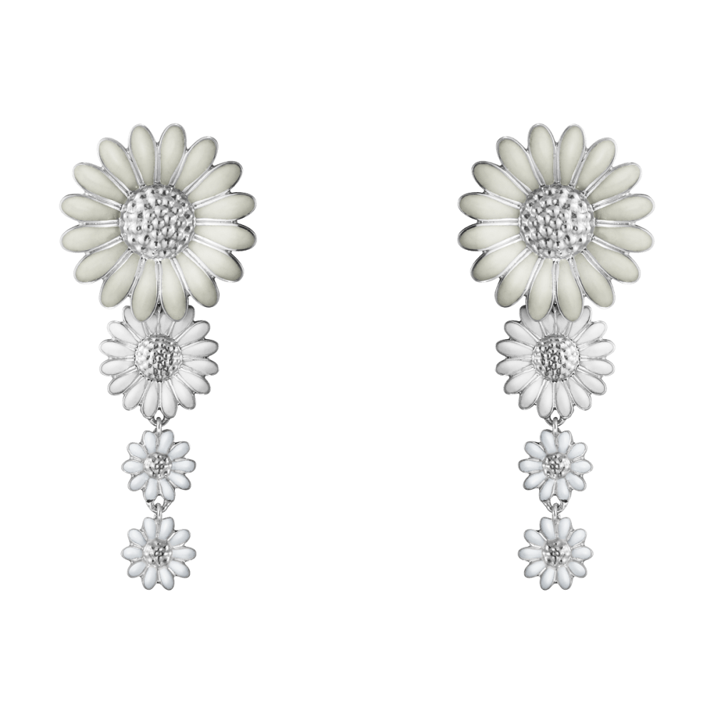 Daisy silver hot sale earrings