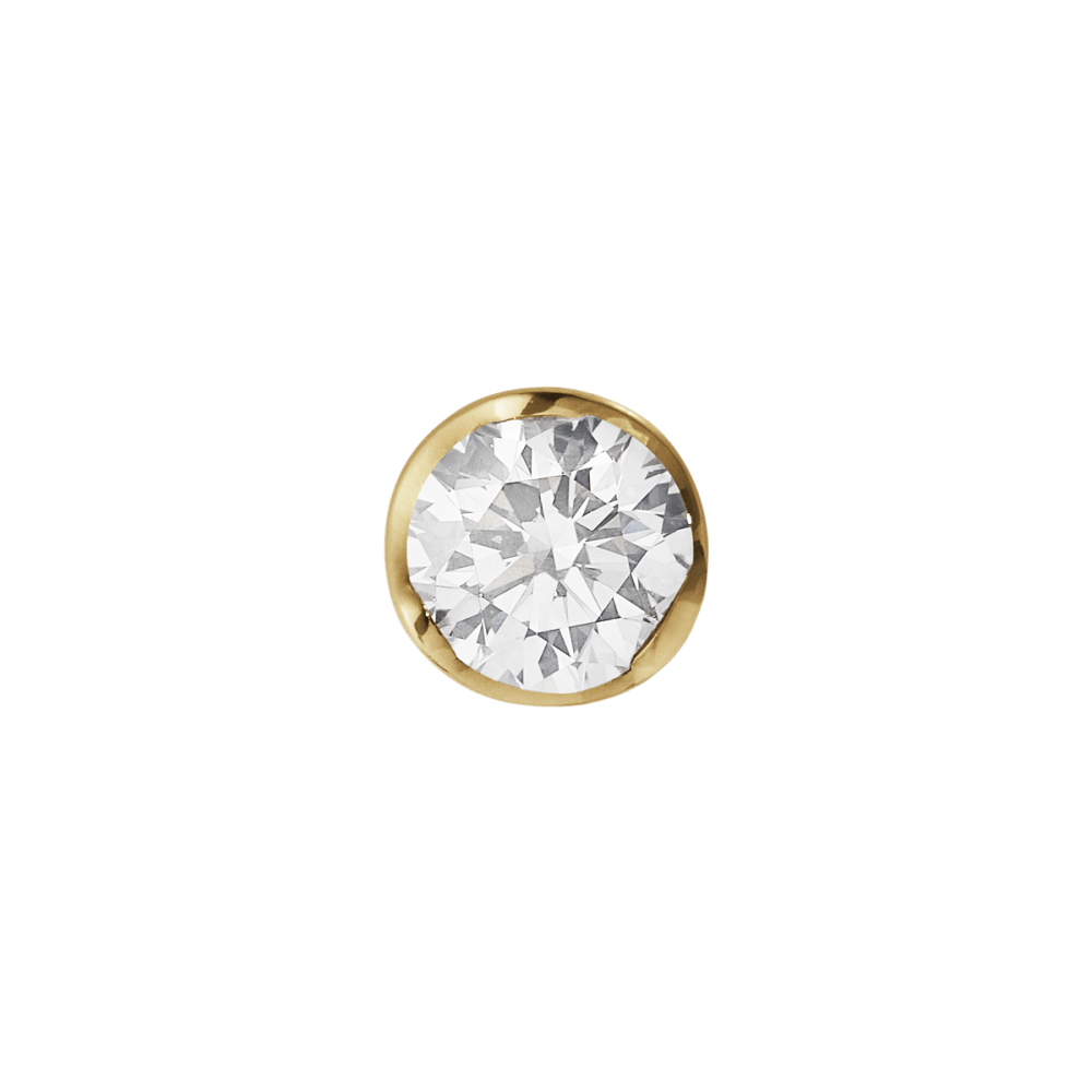 Solitaire Diamond Stud Earring