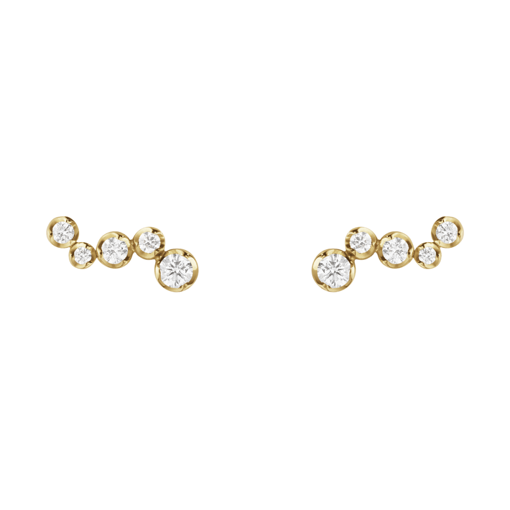 GEORG JENSEN SIGNATURE DIAMONDS Ear Stud in 18kt gold and diamonds