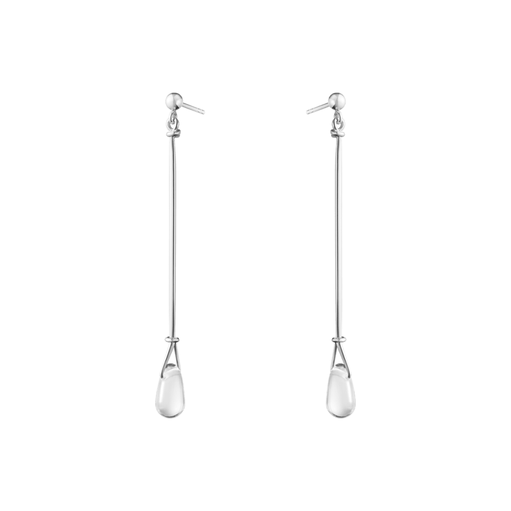 VIVIANNA TORUN Long Earrings in sterling silver and rock crystal