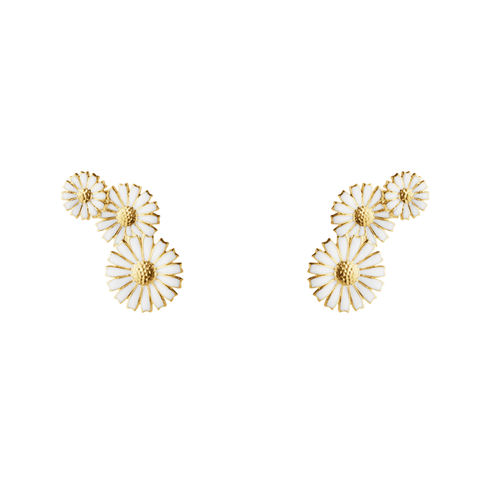 デイジー (DAISY) ピアス - スターリングシルバー 18Kゴールド
