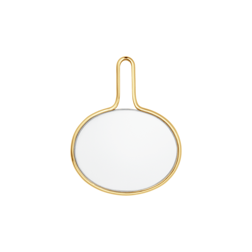 ゴールドトーン ルーペ付きペンダント The Collector ルーペペンダント 18k ゴールド製