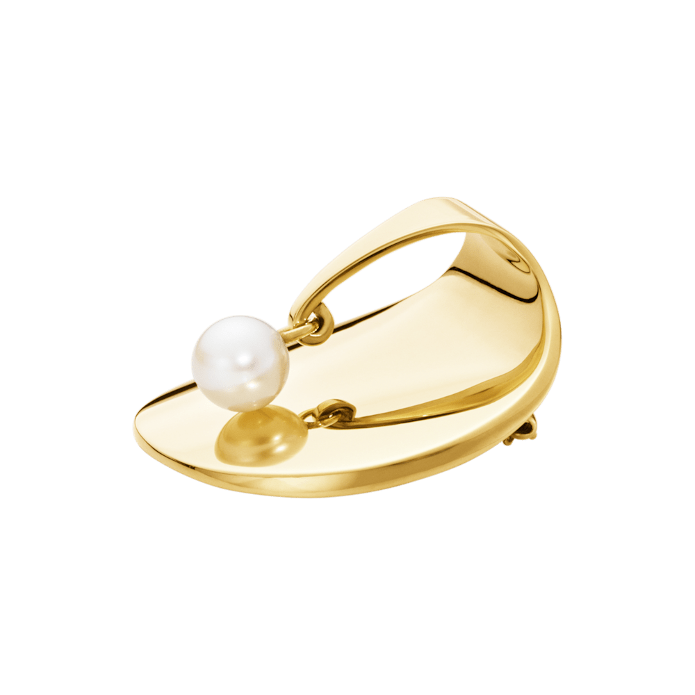 The Collector Brooch 1336 in 18kt gold and pearl