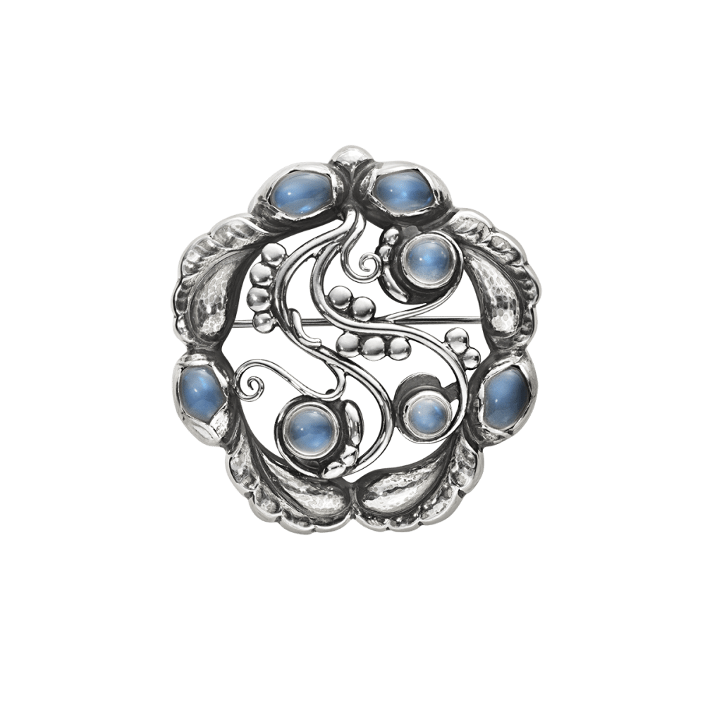 ⭐GEORG　JENSEN⭐　ジョージゼンセン　ムーンストーン　ブローチメルカリブランドRuha