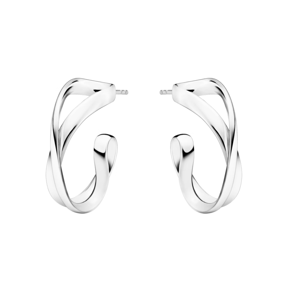 Infinity small sterling silver hoop earrings | Georg Jensen Infinity small sterling silver hoop earrings | Georg Jensen