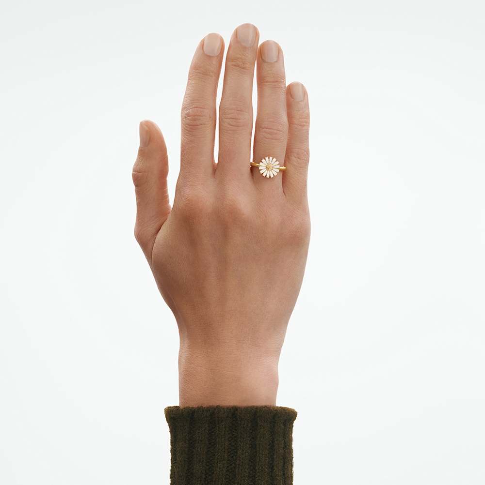 デイジー (DAISY) リング - スターリングシルバー 18Kゴールドメッキ仕上げ