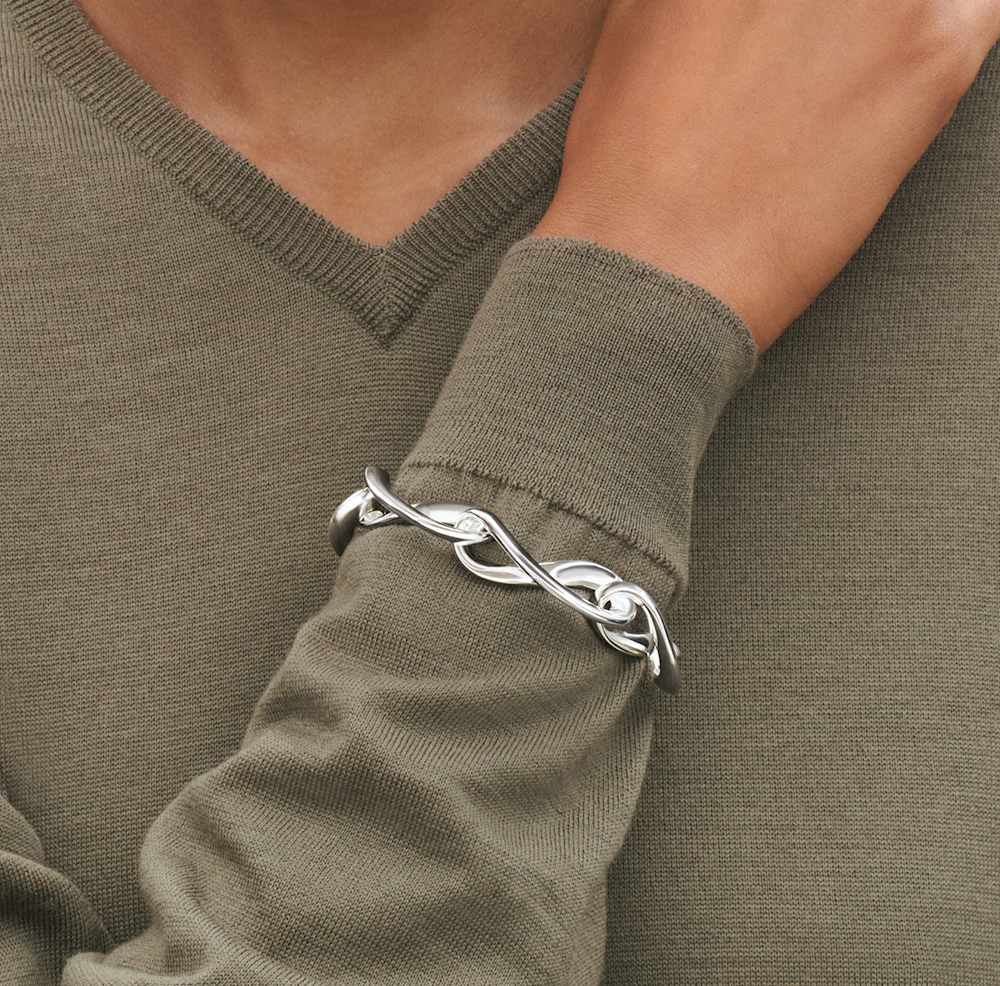   ジョージジェンセン 452 925インフィニティブレス Infinity sterling silver bracelet for women | Georg Jensen
