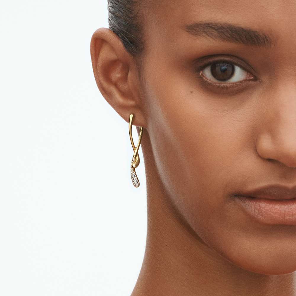 ジョージジェンセン　マーシー MERCYピアス　18Kイエローゴールド 美品 マーシー（MERCY）ピアス - 18Kイエローゴールド + ダイヤモンド