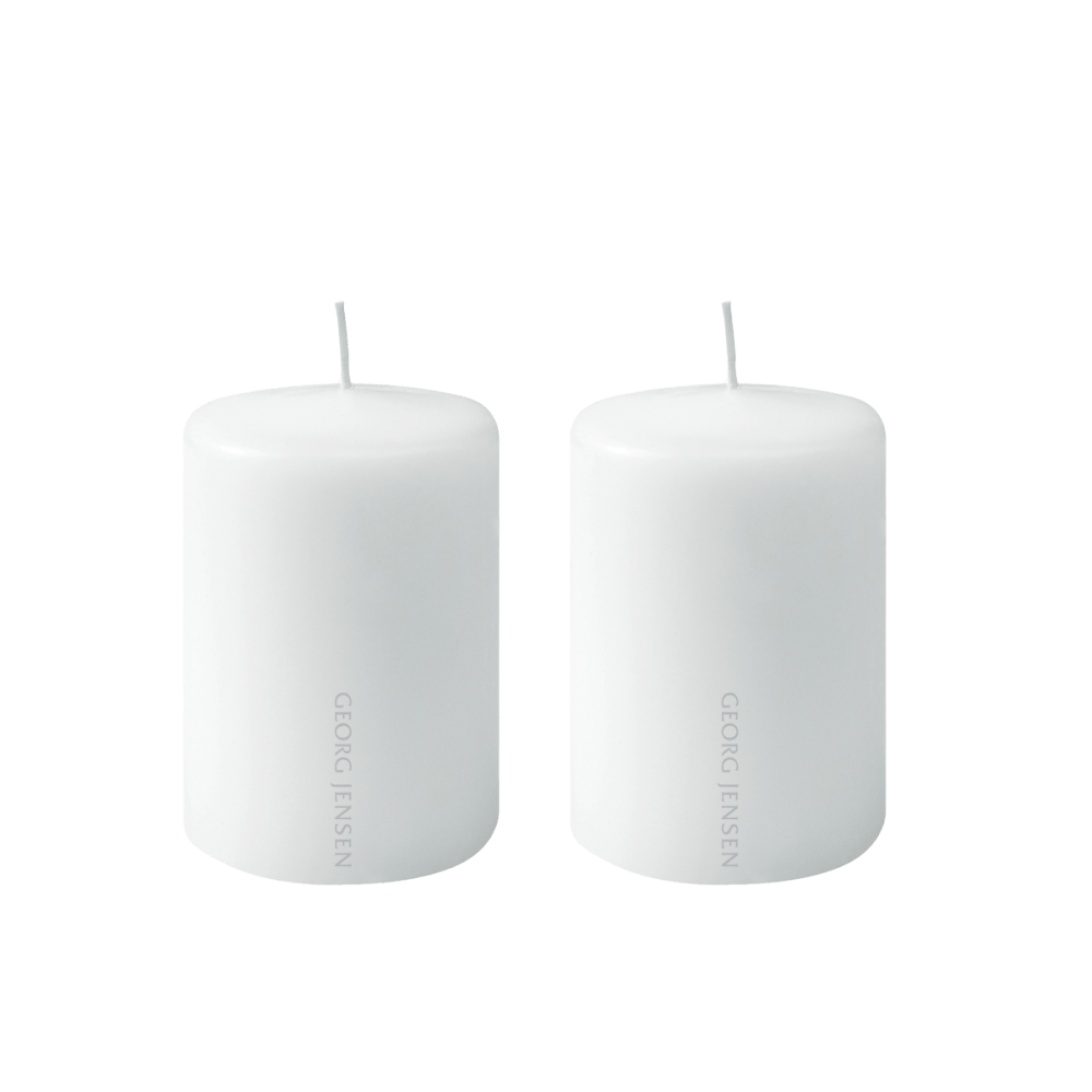 Candle set Ø60 / H100 mm, 2 pcs. I Georg Jensen