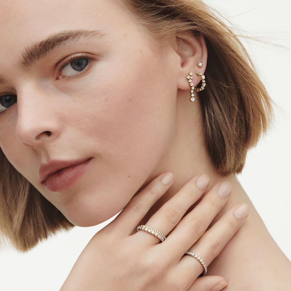 GEORG JENSEN SIGNATURE DIAMONDS ピアス(左)- 18Kゴールド GEORG JENSEN SIGNATURE DIAMONDS ピアス(左)- 18Kゴールド
