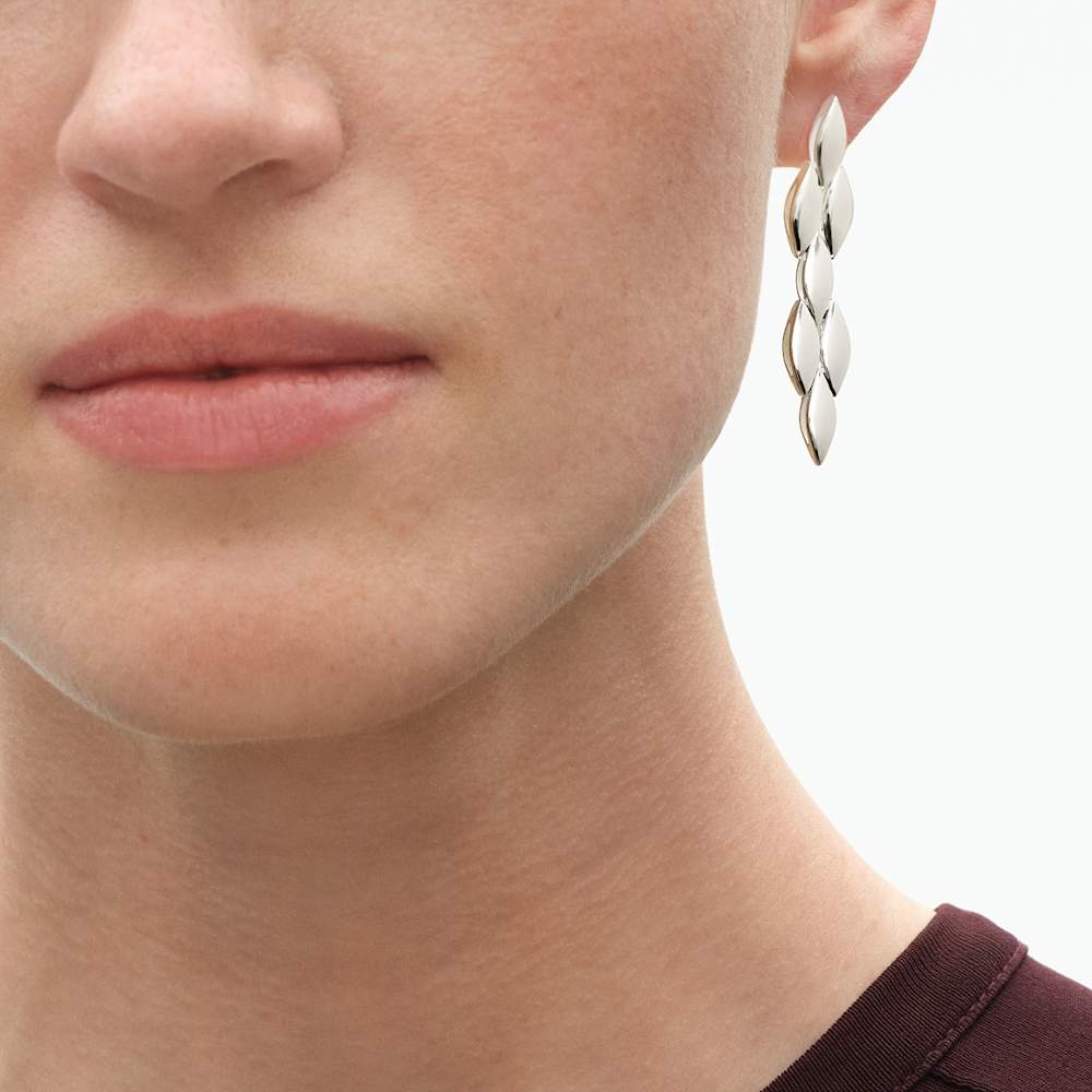 アーカイブ (Archive) ロングピアス、スターリングシルバー製