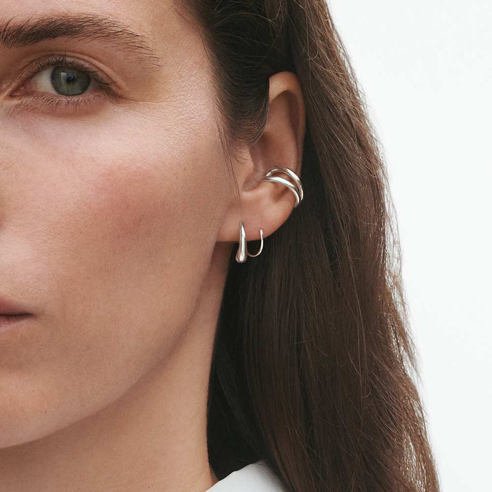 Mercy swirl spiral earring in sterling silver | Georg Jensen Mercy swirl spiral earring in sterling silver | Georg Jensen