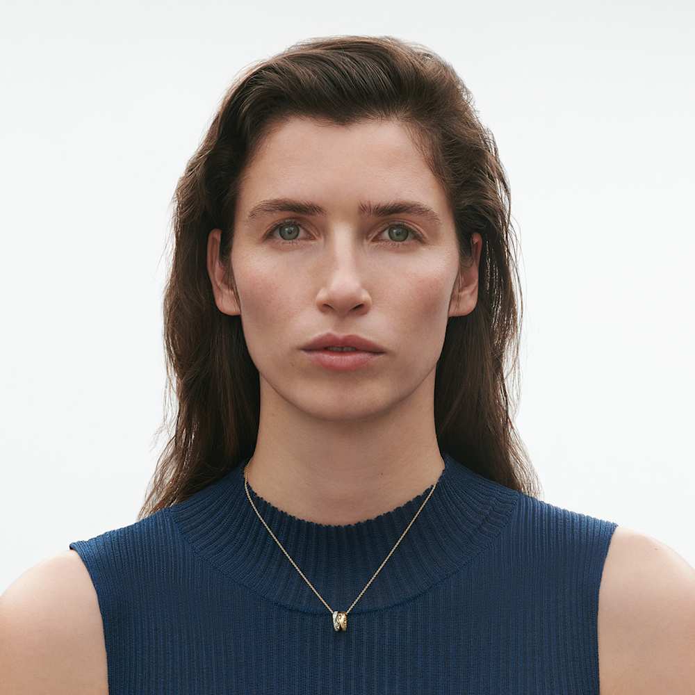 Fusion open pendant in 18kt yellow and white gold | Georg Jensen Fusion open pendant in 18kt yellow and white gold | Georg Jensen