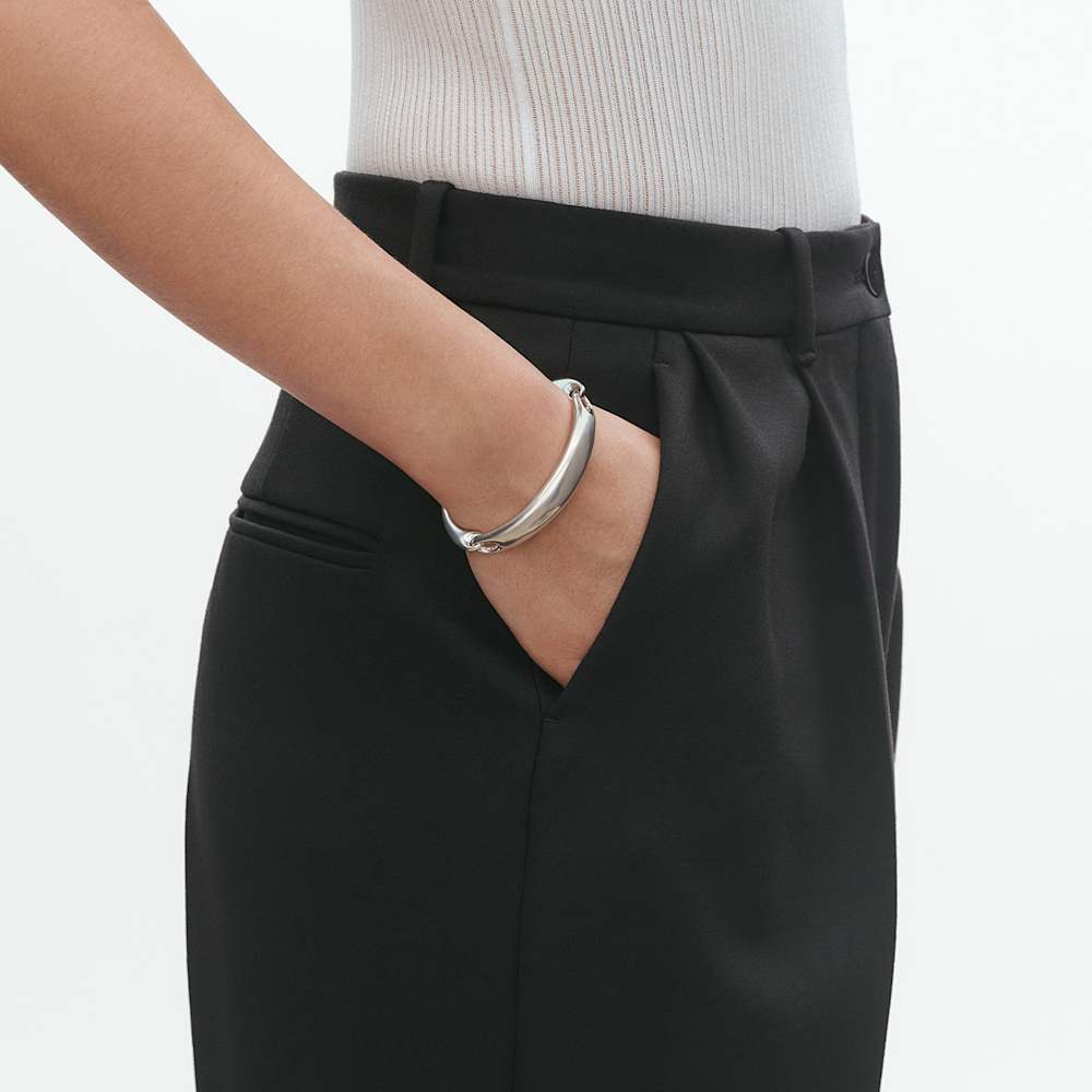 スターリングシルバー製 Georg Jensen Reflect IDバングル スターリングシルバー製 Georg Jensen Reflect IDバングル