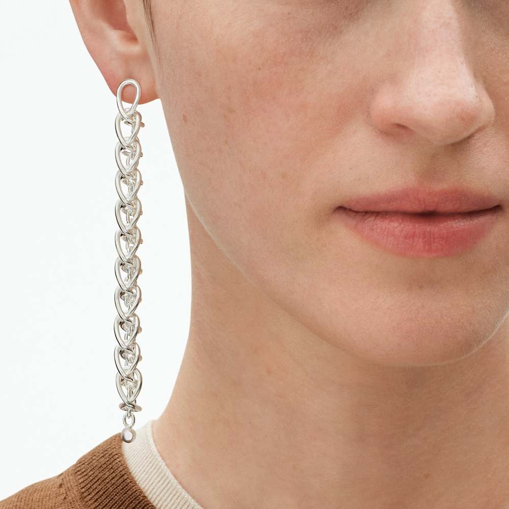 Gw ピアス　㉜ ウェフト (Weft by Georg Jensen) ピアス - スターリングシルバー