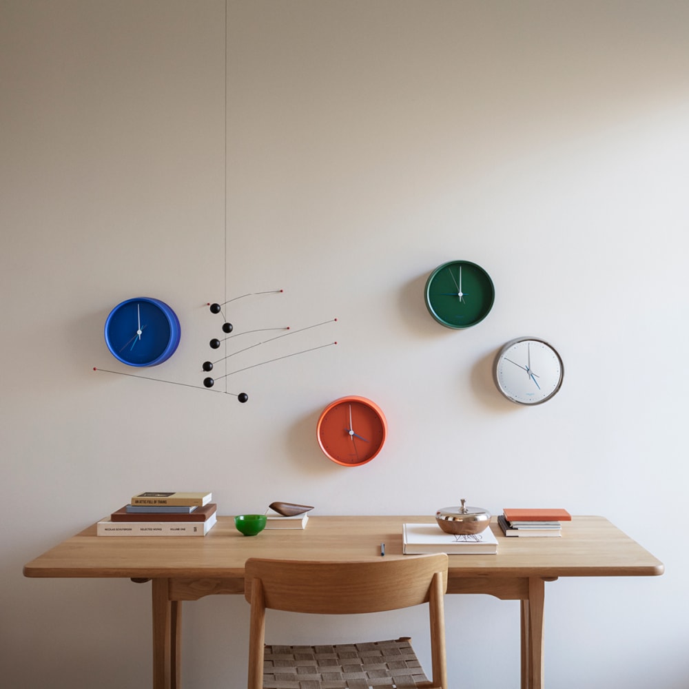 KOPPEL Wall Clock in stainless steel