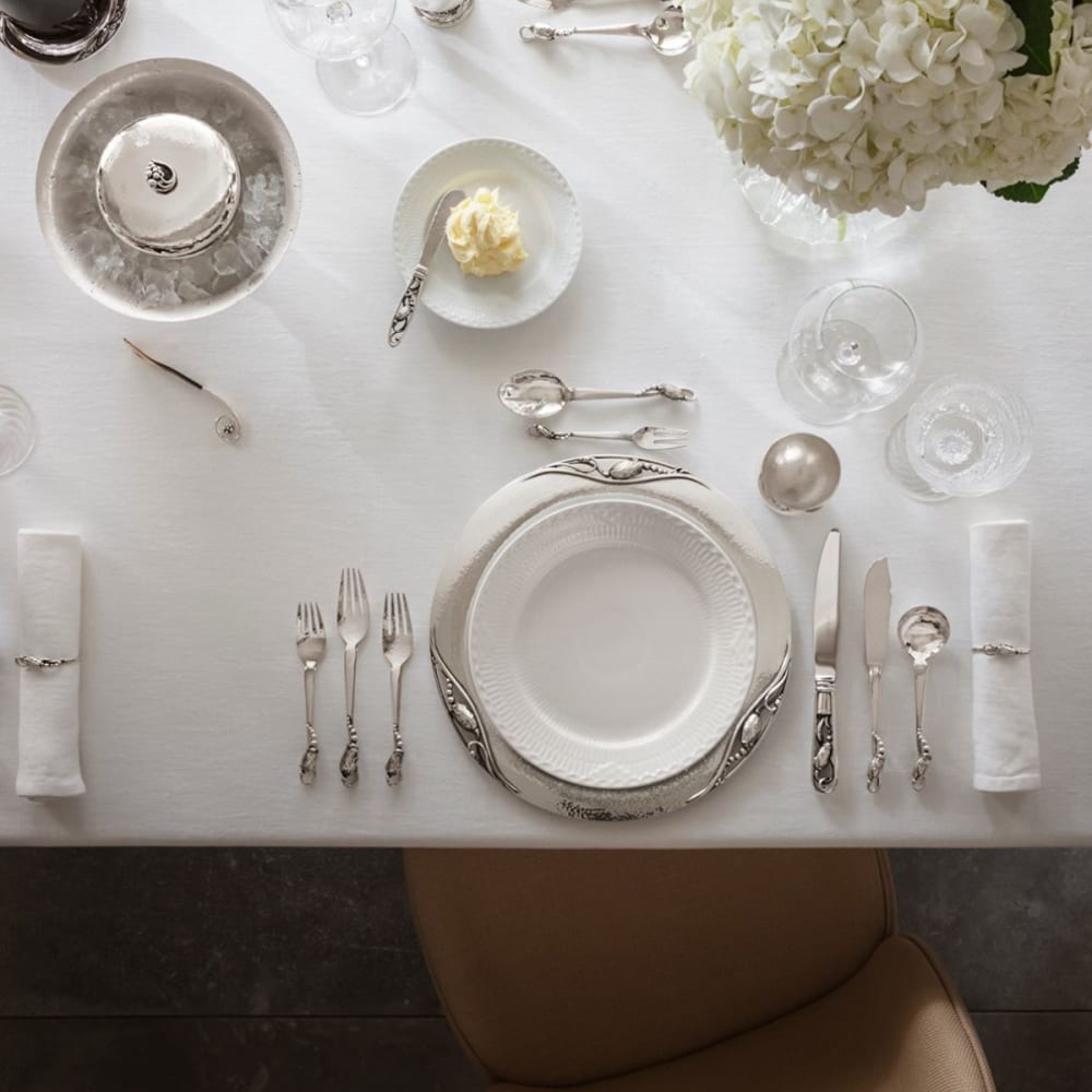 ジョージジェンセン　Blossom ティースプーン(S) BLOSSOM GOLD dessert spoon I Georg Jensen