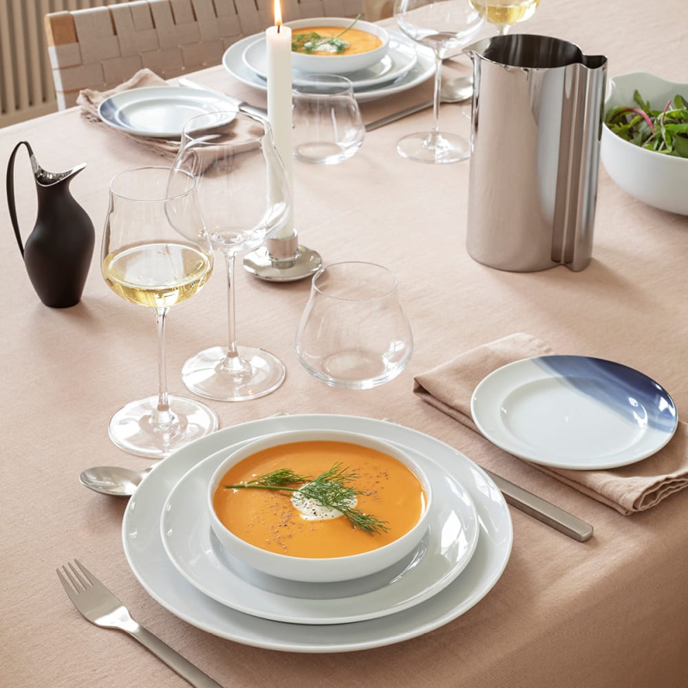 KOPPEL Dinnerware Set in white porcelain