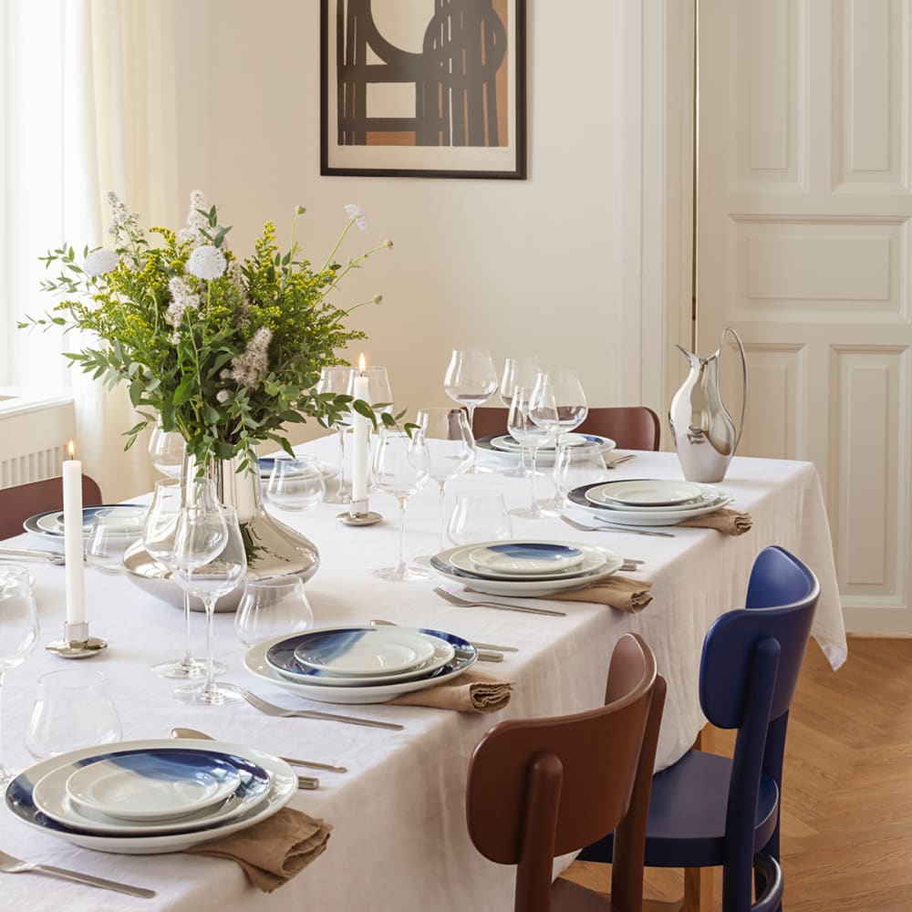 KOPPEL Dinner Plate in white porcelain