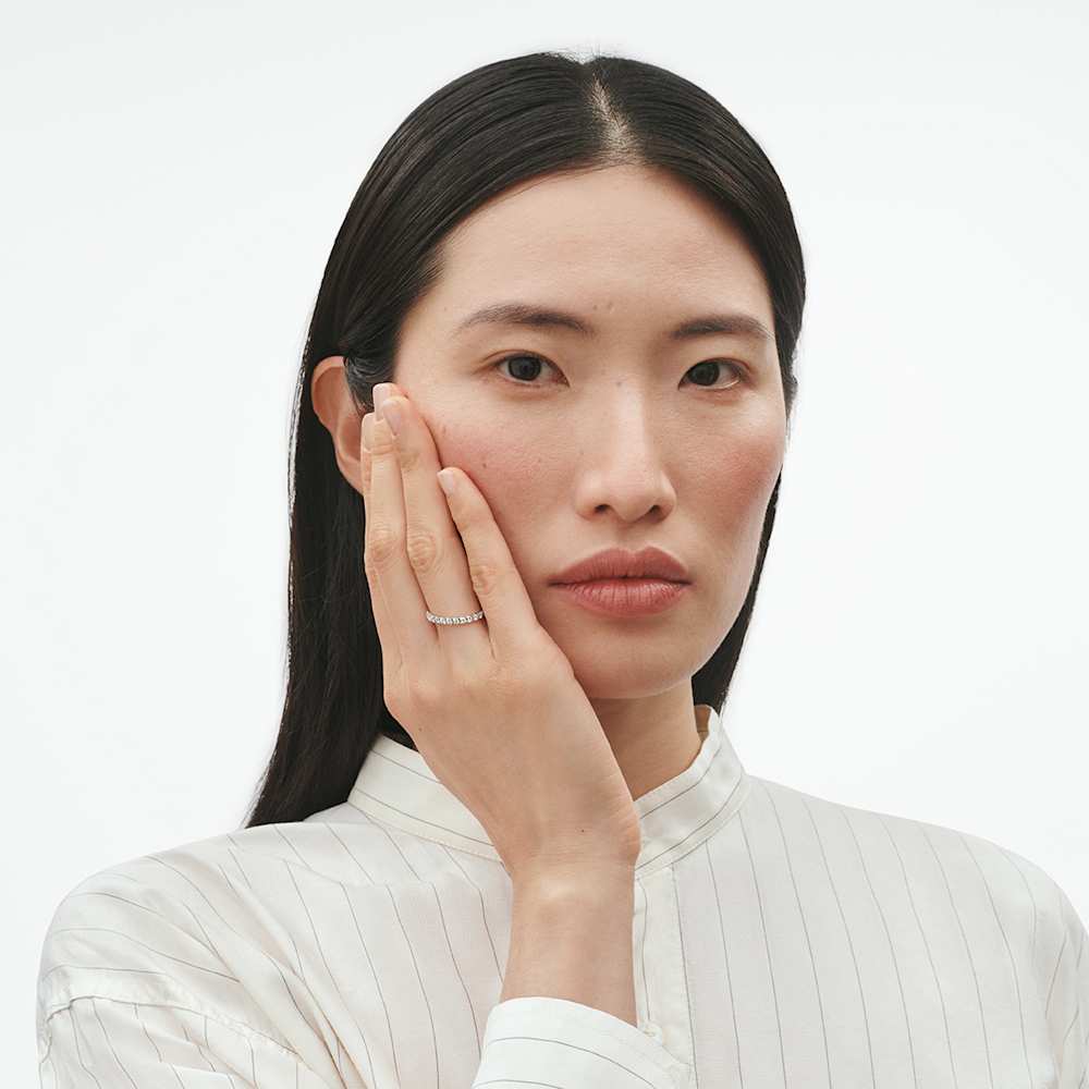 ジョージ ジェンセン シグネチャー ダイヤモンド、リング 大 - 18